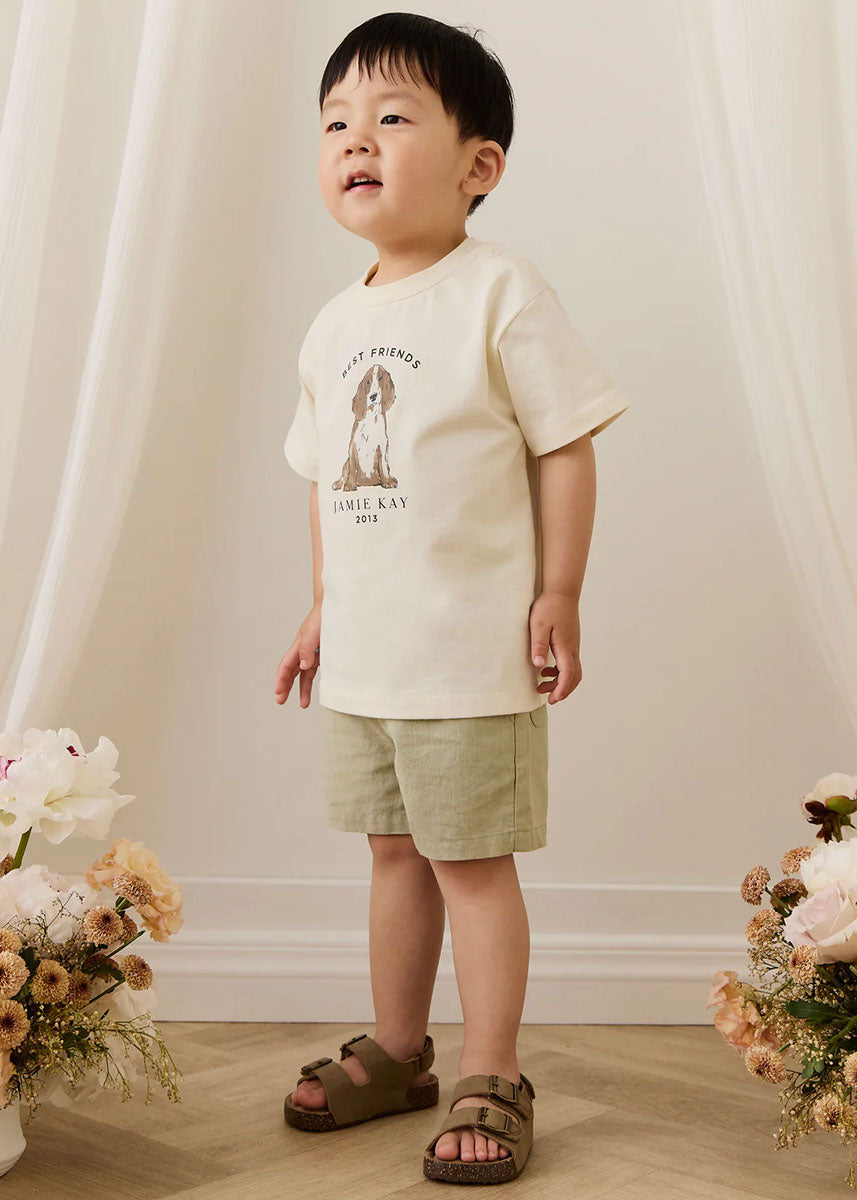 Ali Linen Short - Lichen