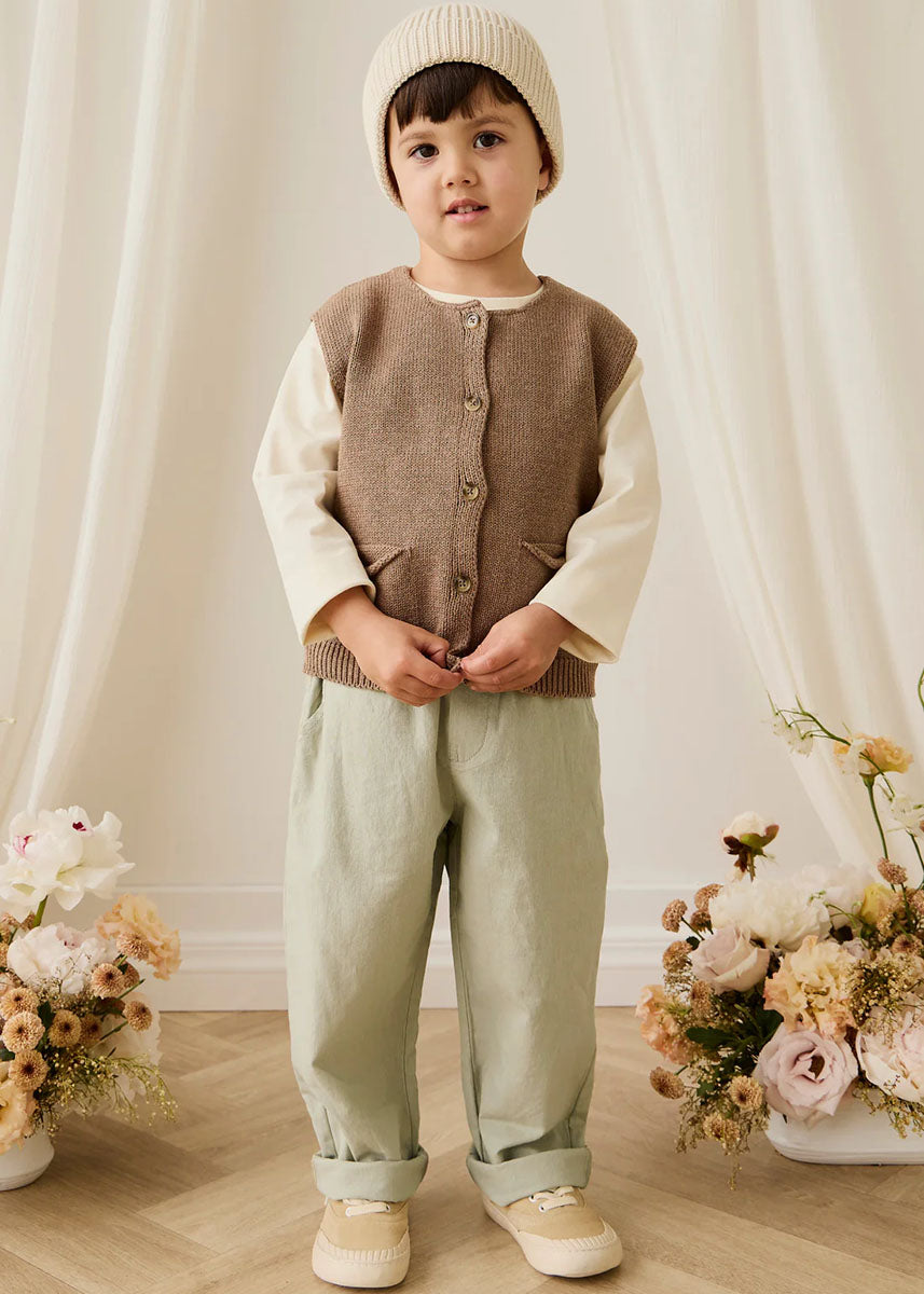 Ali Linen Pant - Lichen