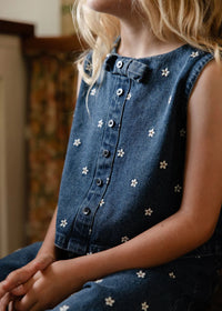 Etta Top - Josie Floral Denim