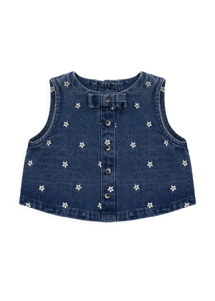 Etta Top - Josie Floral Denim