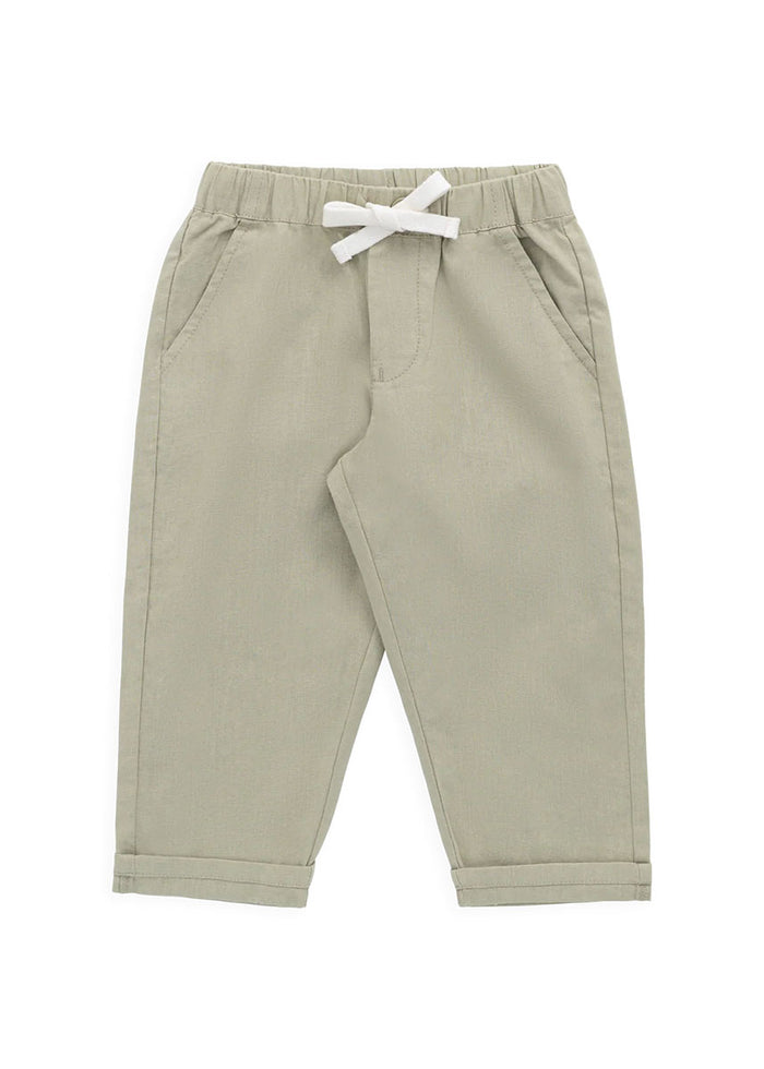 Ali Linen Pant - Lichen