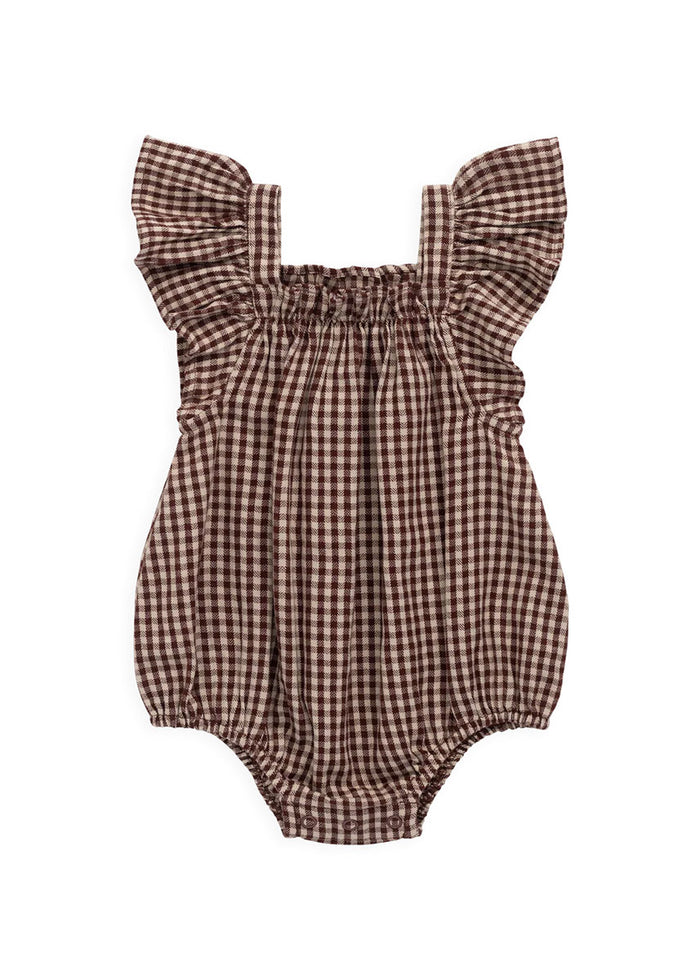 Harriet Playsuit - Cinnamon Gingham