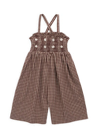 Solenne Playsuit - Cinnamon Gingham