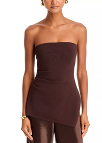 Jeanie Knit Tube Top - Brown