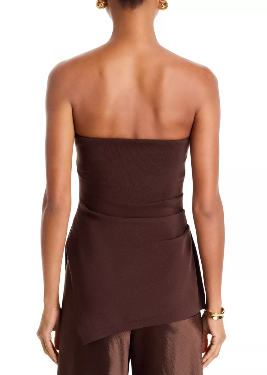 Jeanie Knit Tube Top - Brown