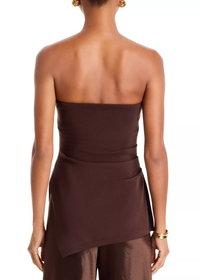 Jeanie Knit Tube Top - Brown