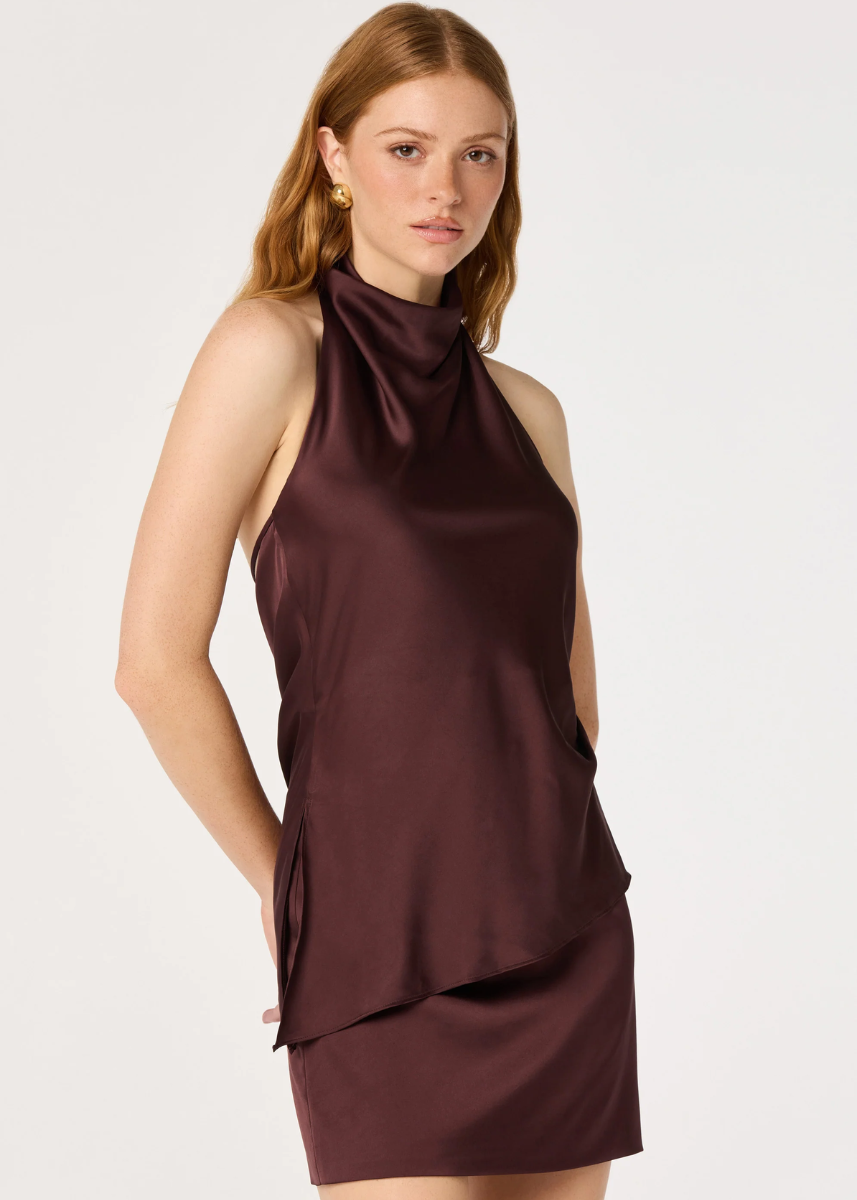 Jenessa Mini Skirt - Mulberry