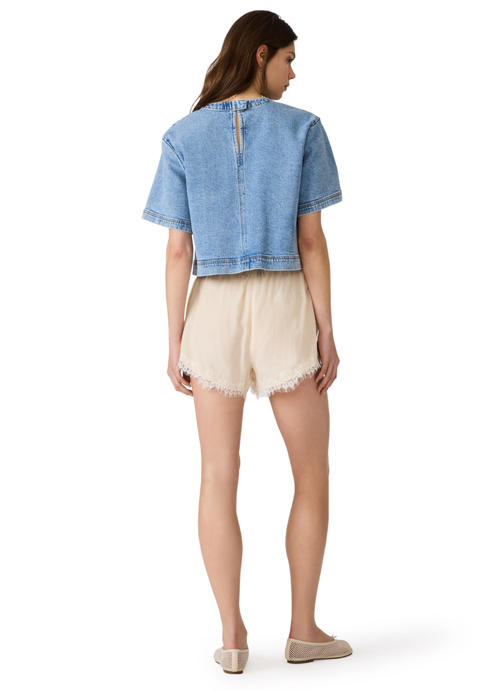 Jesse Denim Top - Storm Blue
