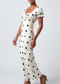 Keaton Puff Sleeve Maxi Dress - Ivory