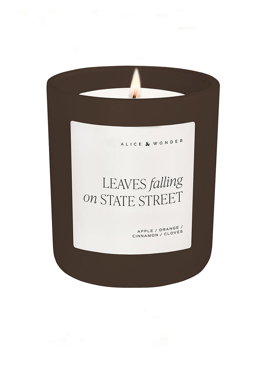 Leaves Falling On State Street Soy Candle - Chocolate 15oz