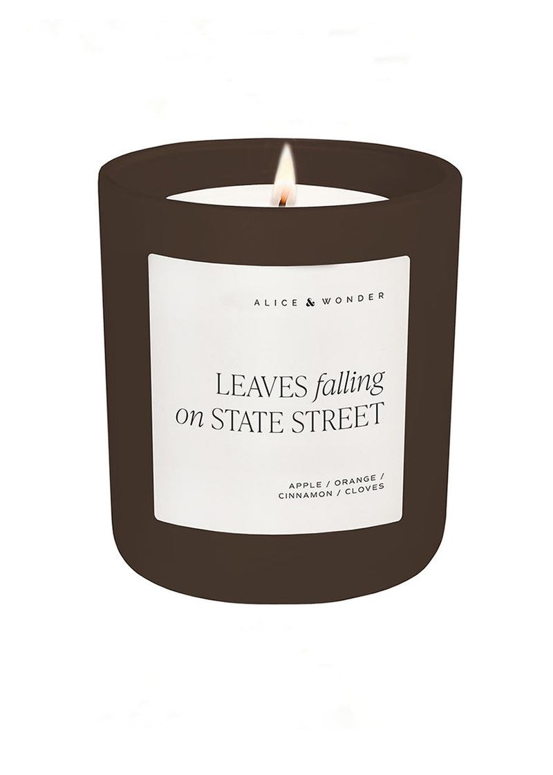 Leaves Falling On State Street Soy Candle - Chocolate 15oz