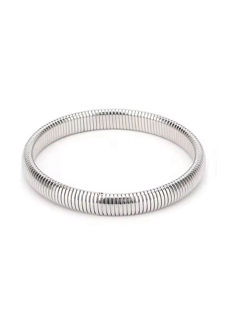 Lil Shay Bangle Bracelet - White Gold