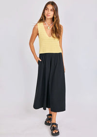 Pineapple Sweater Tank - Lemon