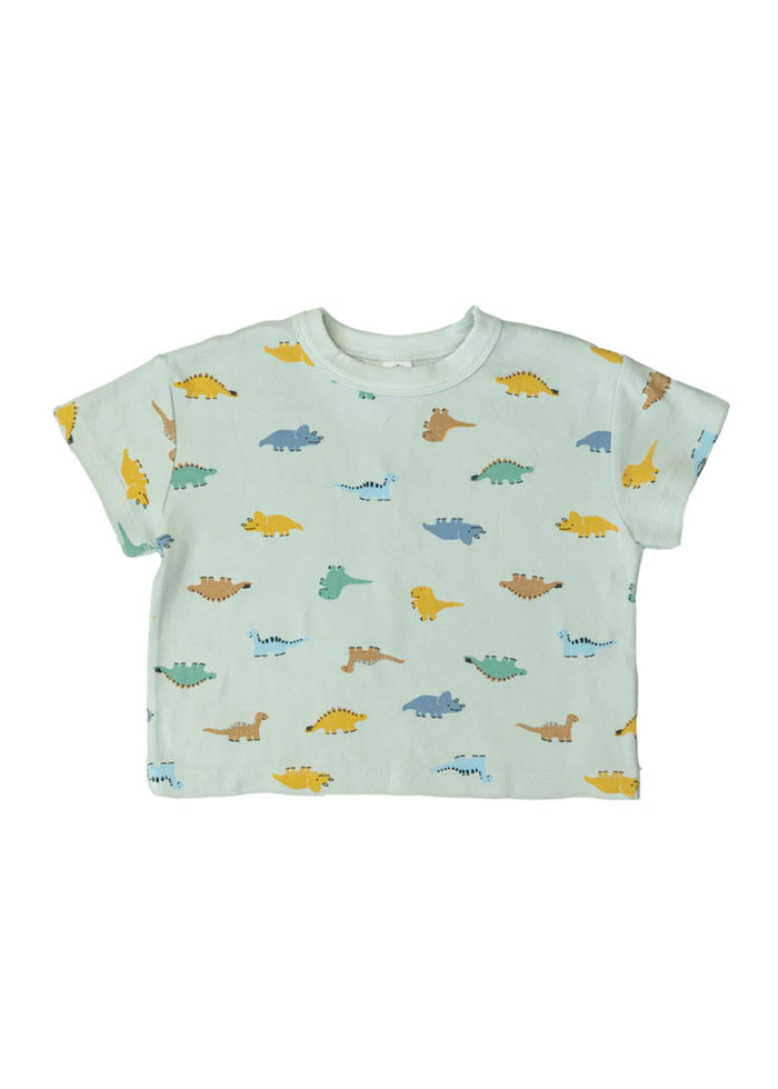 The Short Sleeve Dino Tee - Mint
