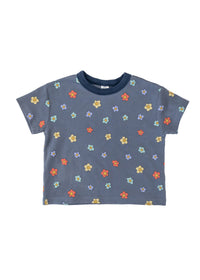 The Short Sleeve Daisy Tee - Blue