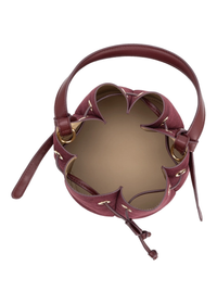 Laguna Mini Suede Bucket Bag - Burgundy