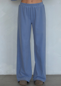 Levi Striped Pant - Dusty Blue