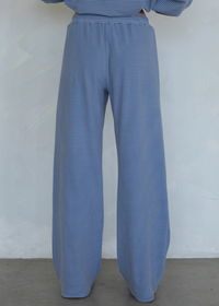 Levi Striped Pant - Dusty Blue