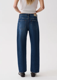 Lexi Mid Rise Bowed Straight - Moonwave