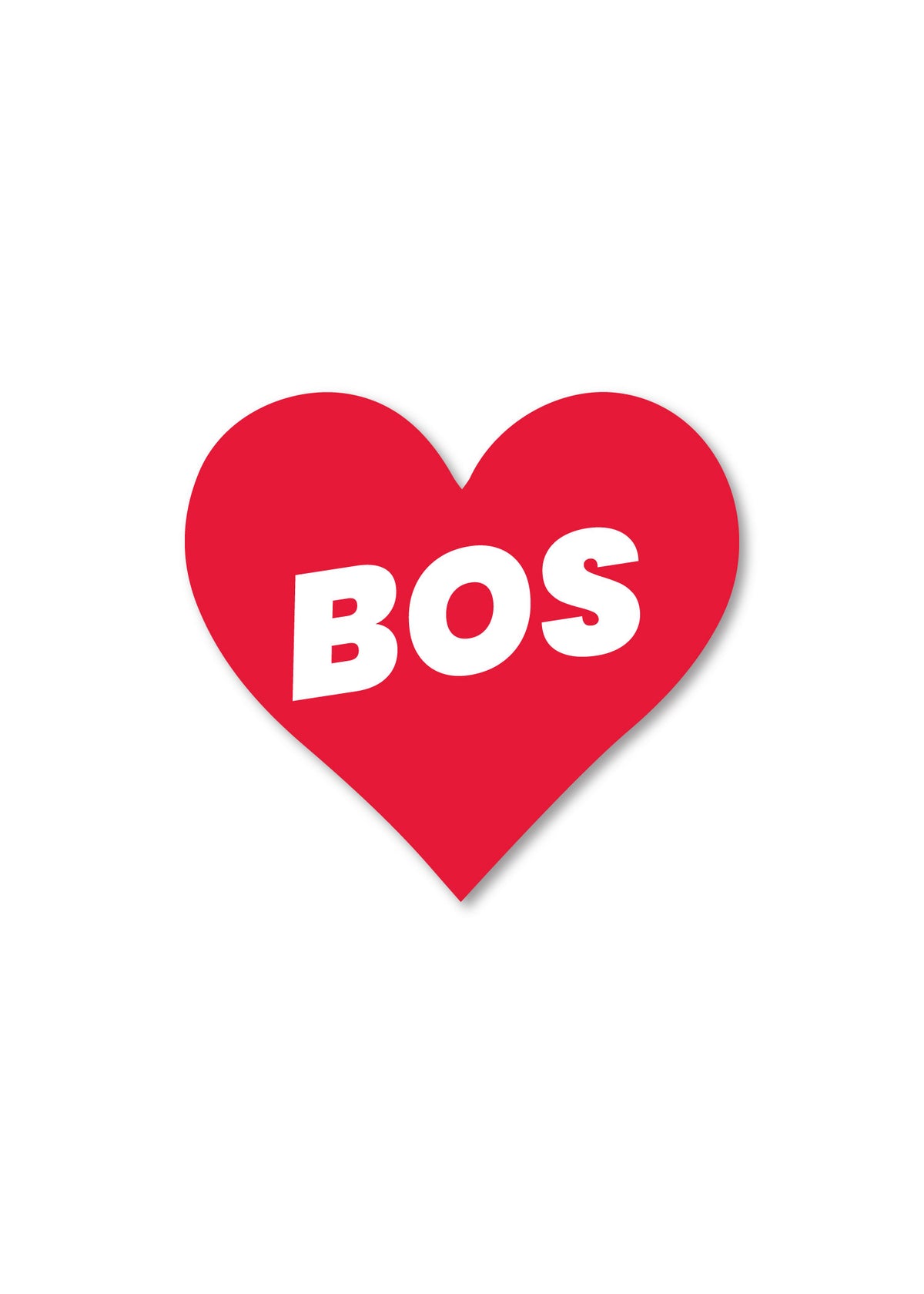 Love Heart Sticker - BOS