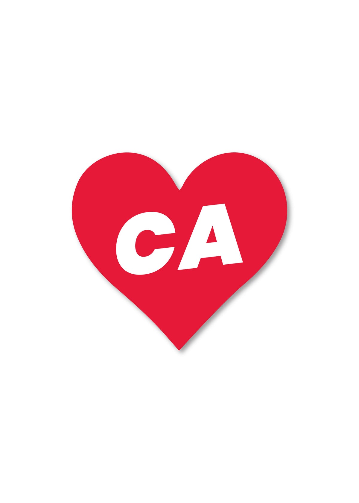 Love Heart Sticker - CA