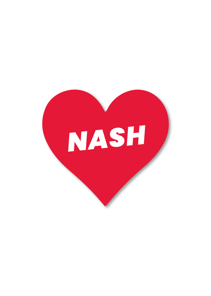 Love Heart Sticker - NASH