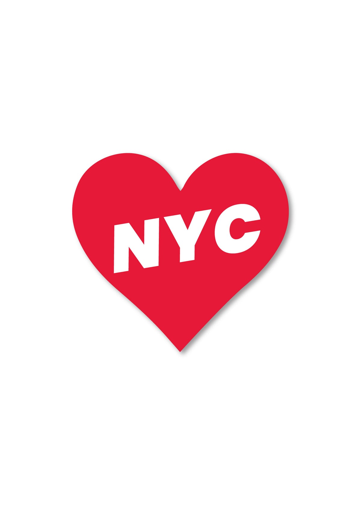Love Heart Sticker - NYC