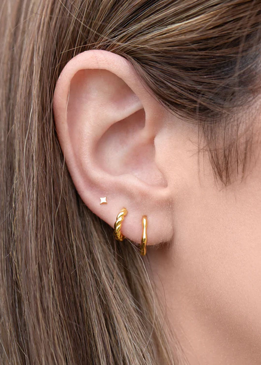 So Wavy Earring Set - Gold