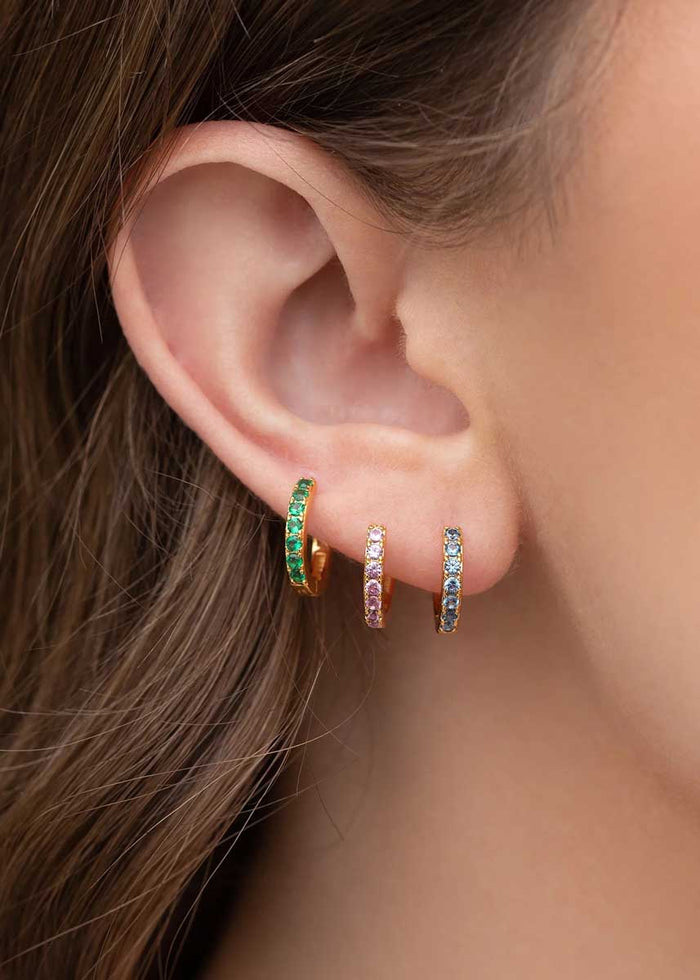 Technicolor Hoop Set - Gold