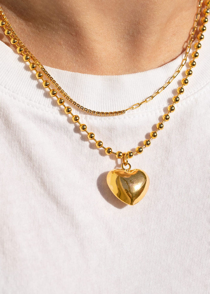 Heart Of Gold Necklace - Gold