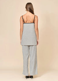 Anya Top - Black & White Grid