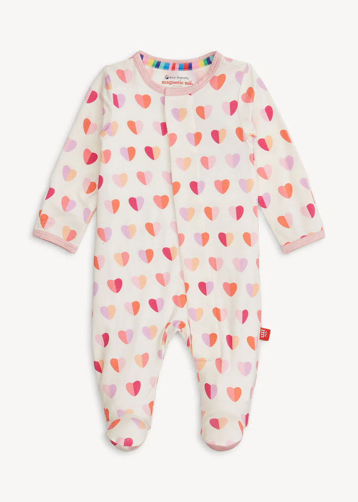 Modal Magnetic Footie - Pink XOXO