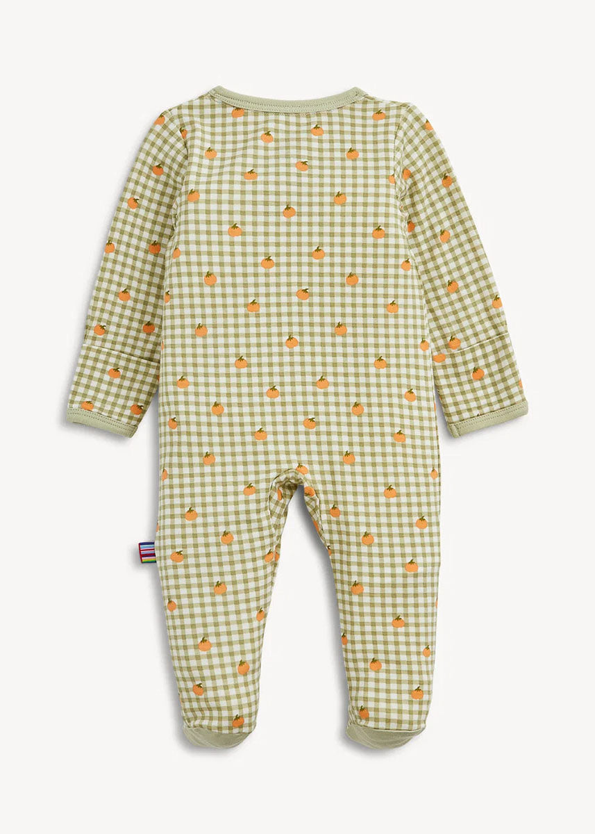 Modal Magnetic Footie - Pumpkin Plaid