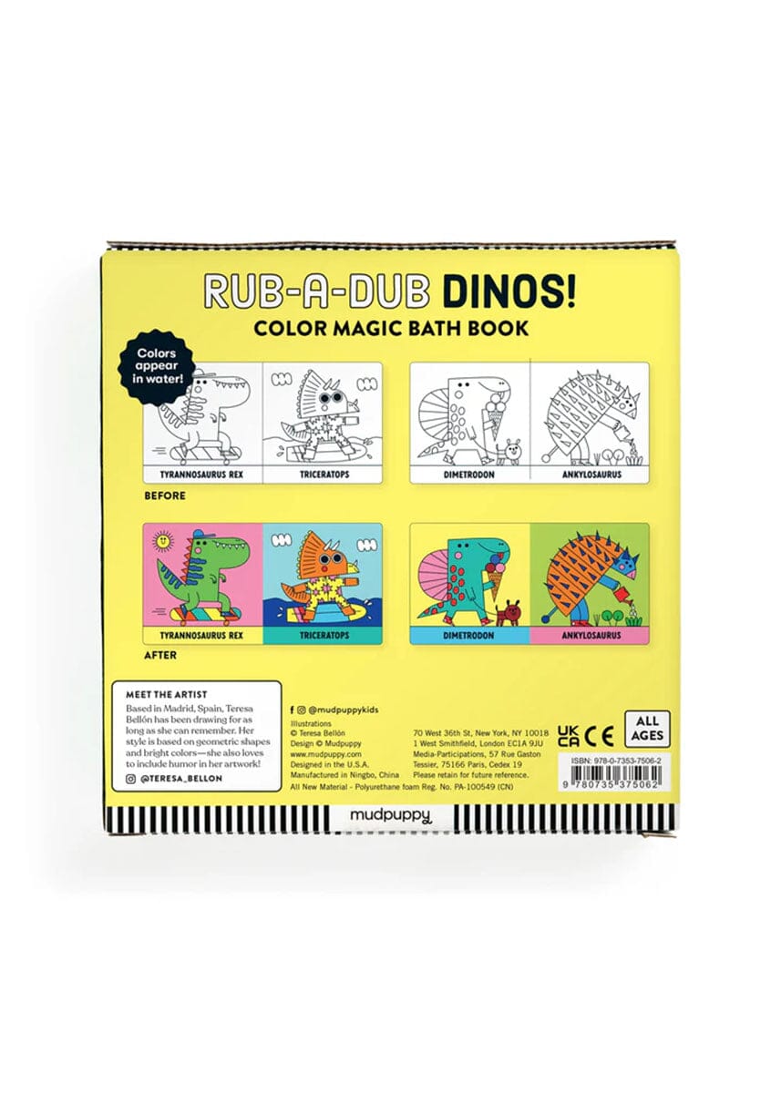 Rub-A-Dub Dinos! Color Magic Bath Book