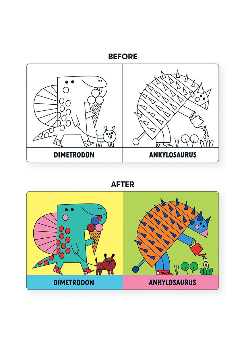 Rub-A-Dub Dinos! Color Magic Bath Book