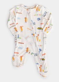 Chicago Field Trip Ruffle Footie