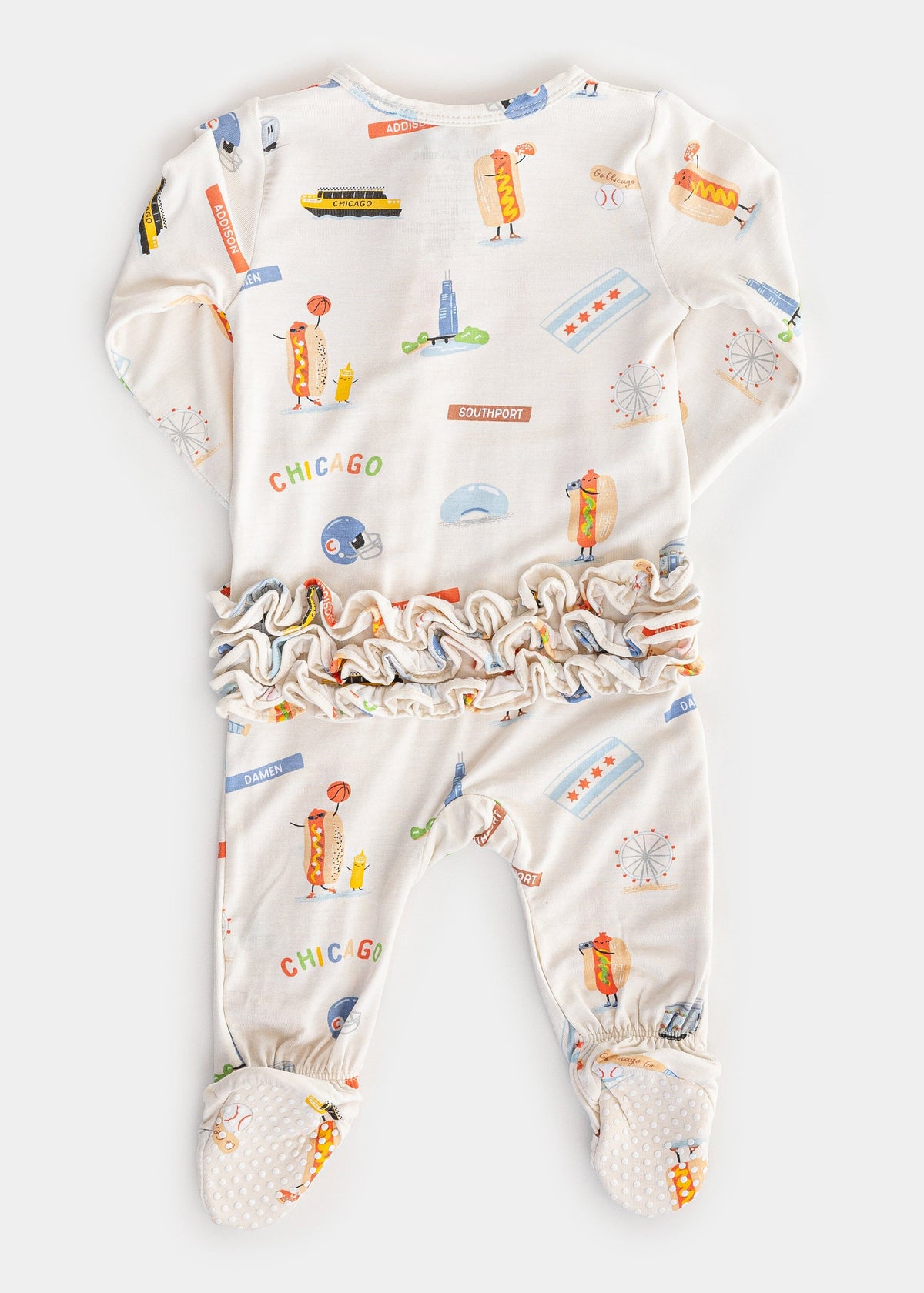 Chicago Field Trip Ruffle Footie