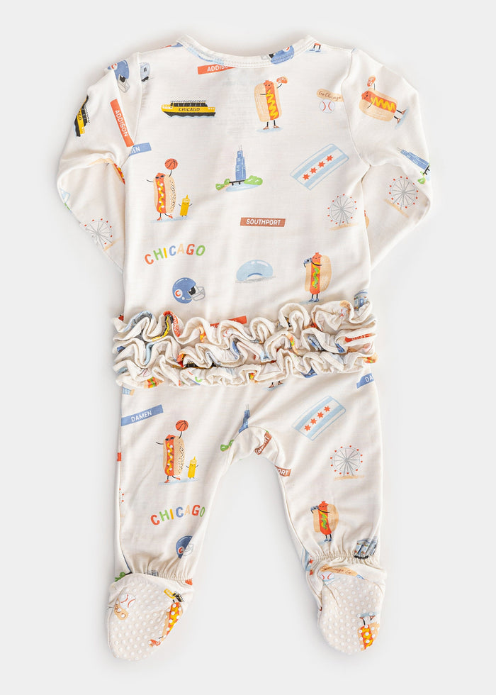 Chicago Field Trip Ruffle Footie