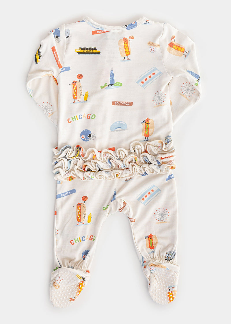 Chicago Field Trip Ruffle Footie