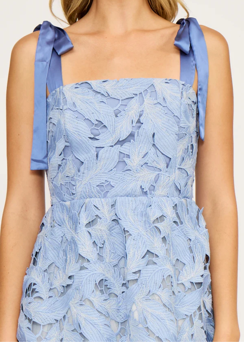 Micah Mini Lace Dress - Periwinkle