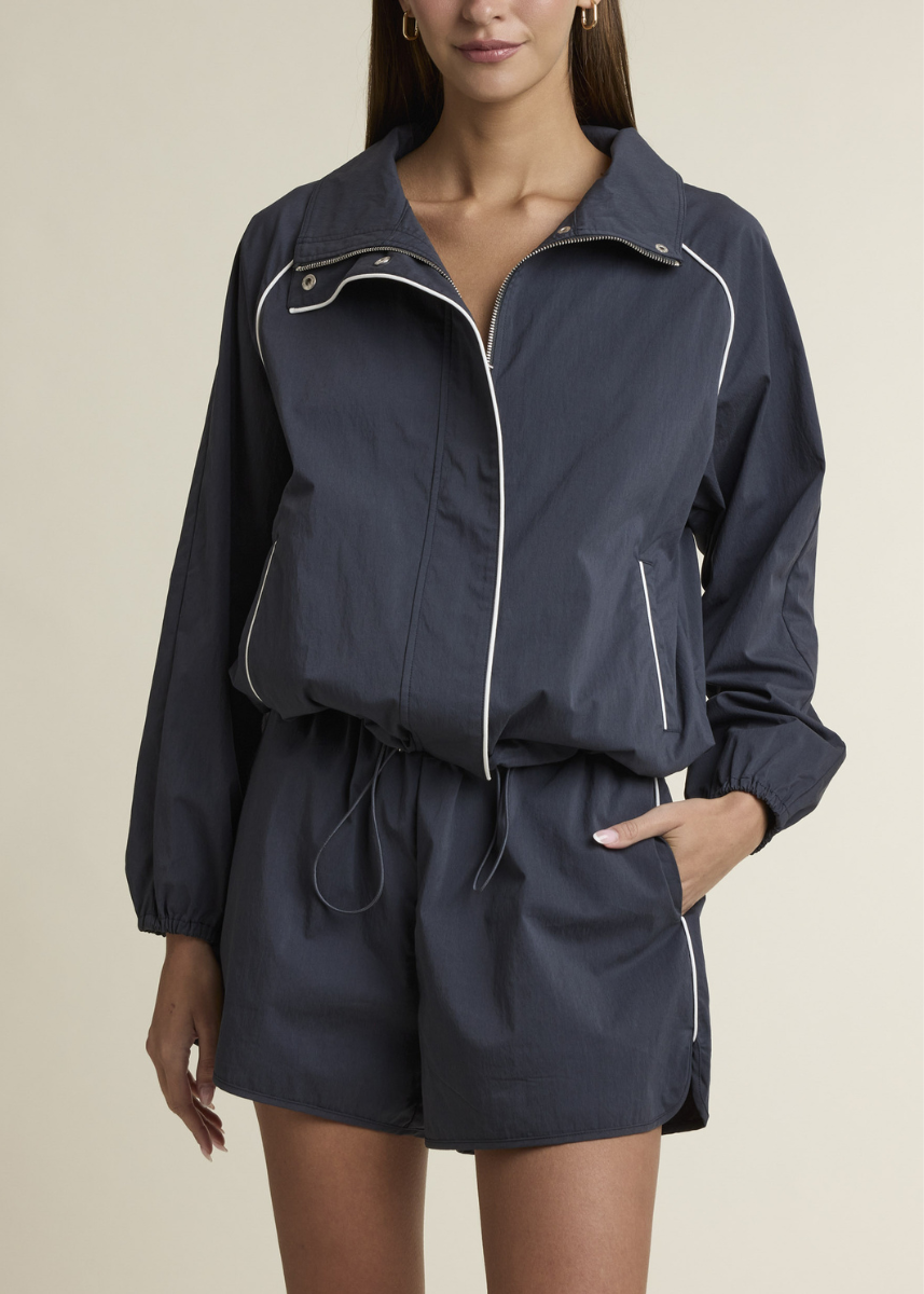 Micah Windbreaker & Shorts Set - Navy