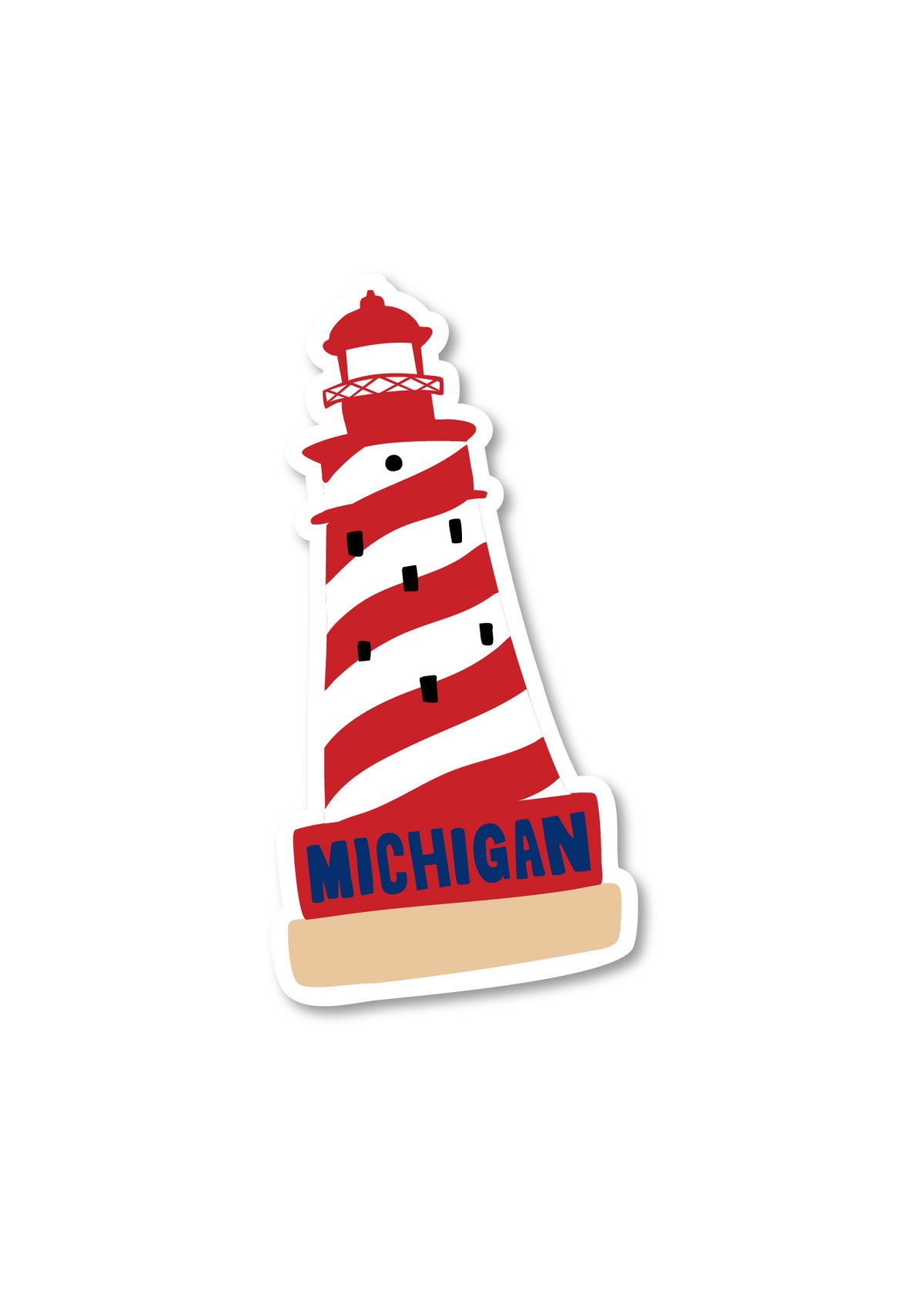 Michigan Lighthouse Sticker