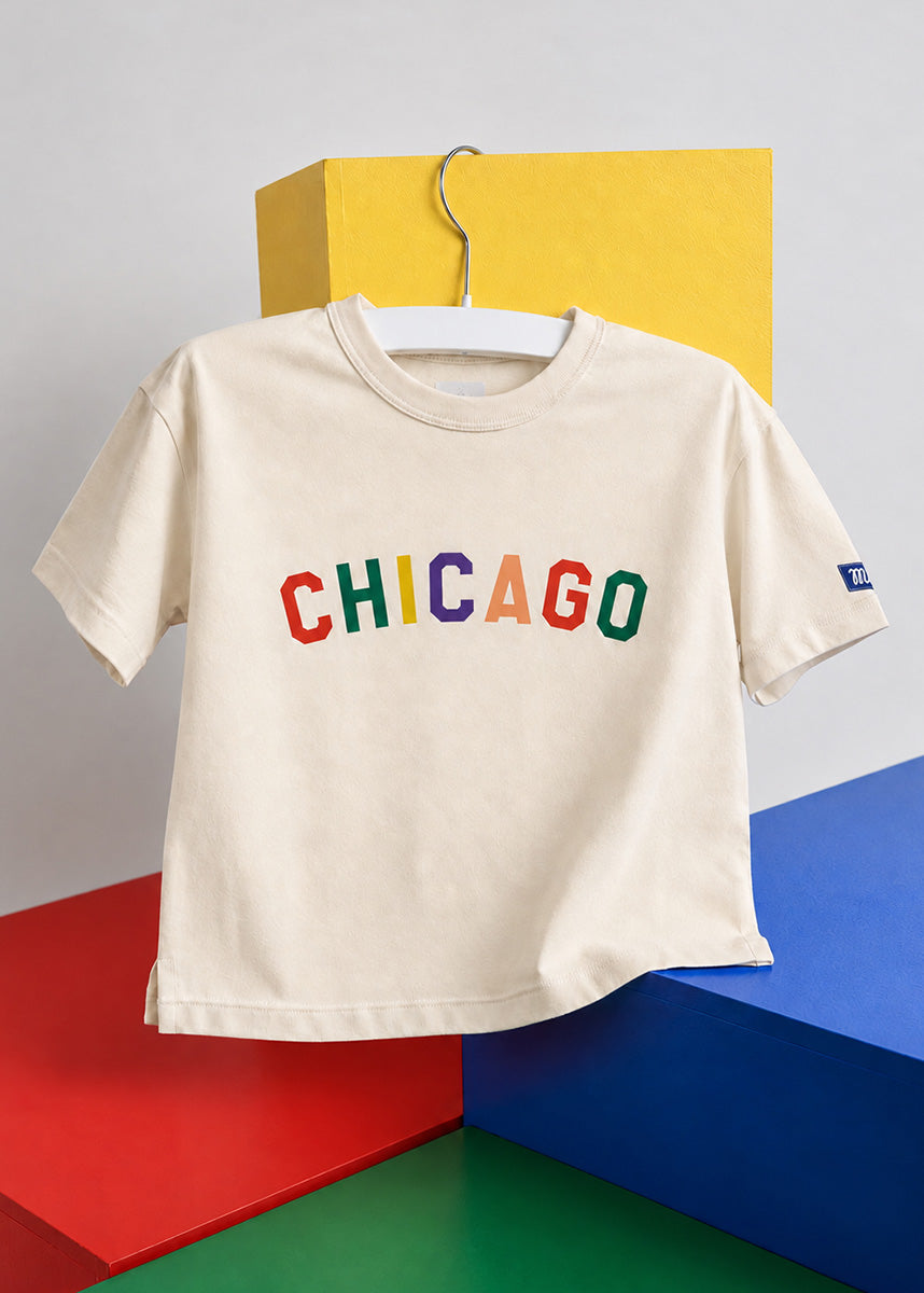 Sweet Home Chicago Oversized Tee - Multicolor