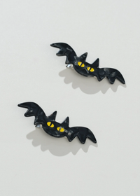 Mini Bat Barrette Hair Clip (Set Of 2)