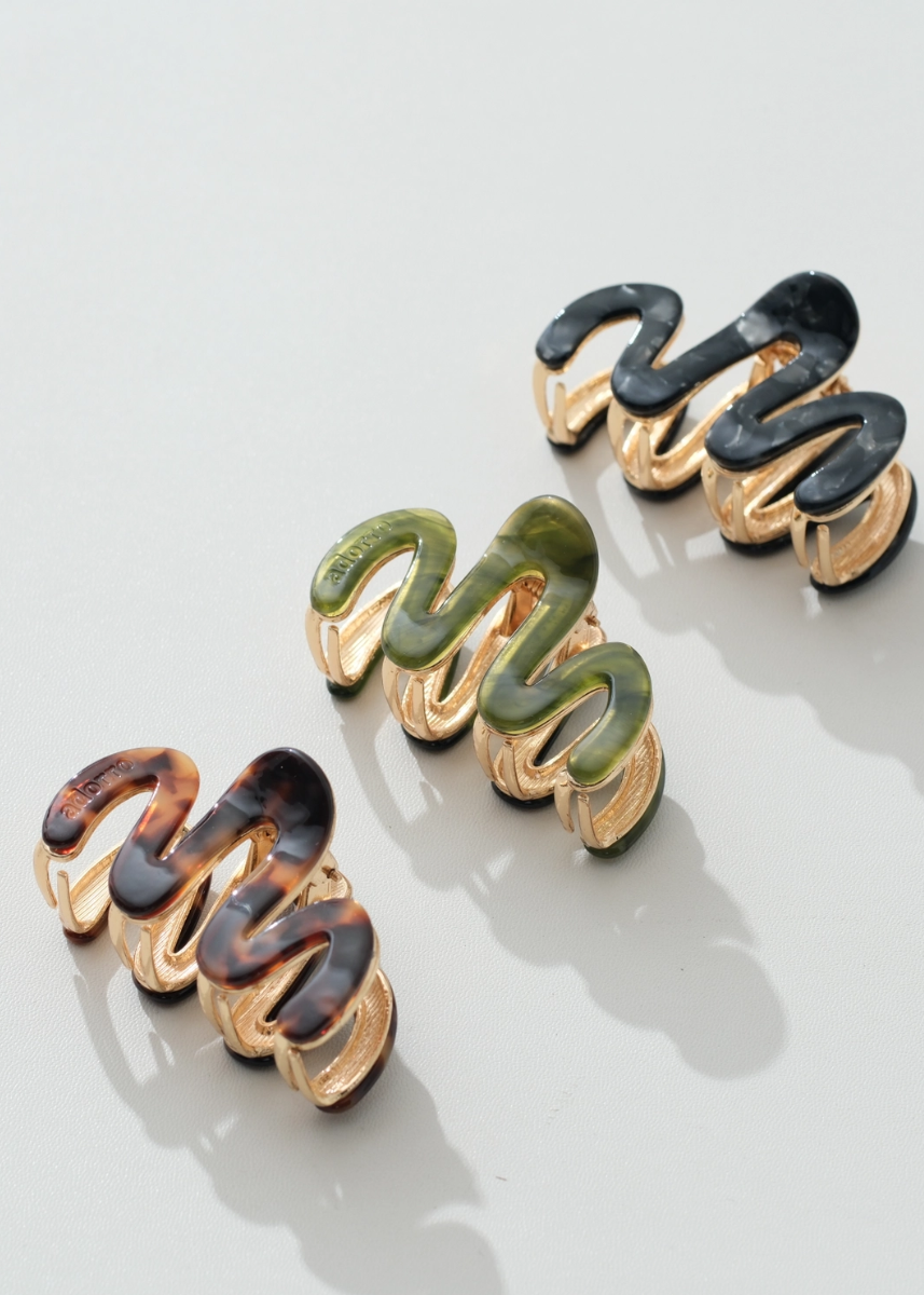 Mini Willow Squiggle Claw Clip