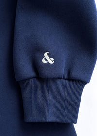 Chicago Collegiate Plaid Mock Neck Sweatshirt - Navy
