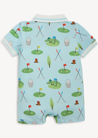 Modal Magnetic Polo Romper - Gopher It