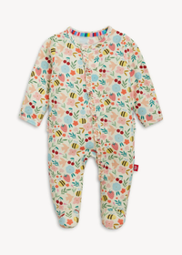 Modal Magnetic Ruffle Footie - Honey Blossom