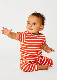 Willie Baby T-Shirt - Red Sport Stripe