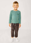 Edward Toddler Long Sleeve - Forest Stripe